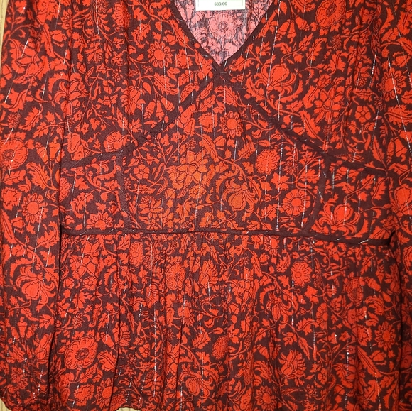 NWT Knox Rose Floral Top XXL - Picture 3 of 5